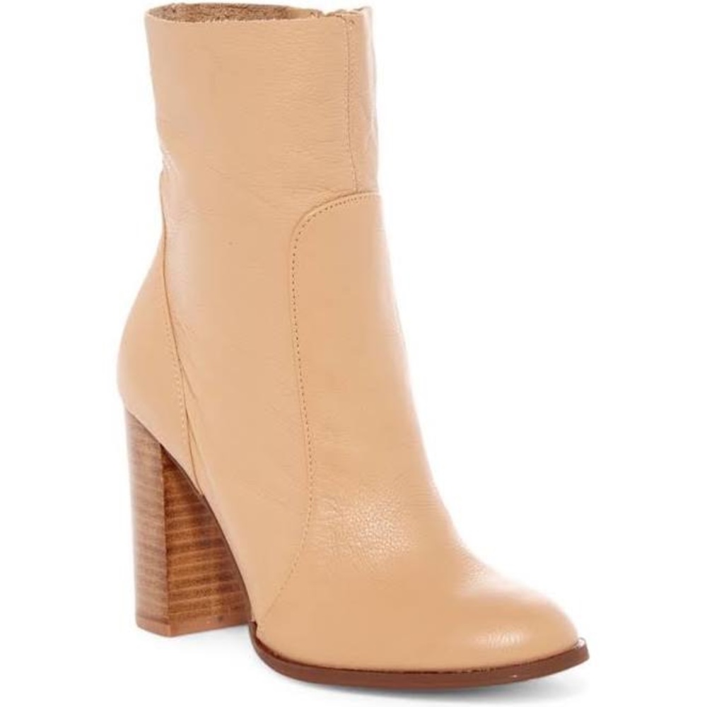 Chinese Laundry Cool Kid Camel Leather Mid-Calf Boots!